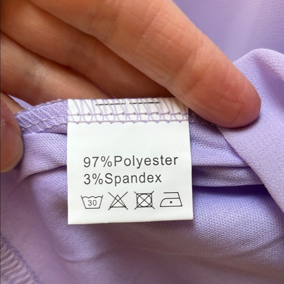 Acevog Lavender Chiffon Women's Blouse - Picture 4 of 9